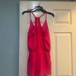 Chic Pink Sleeveless Romper